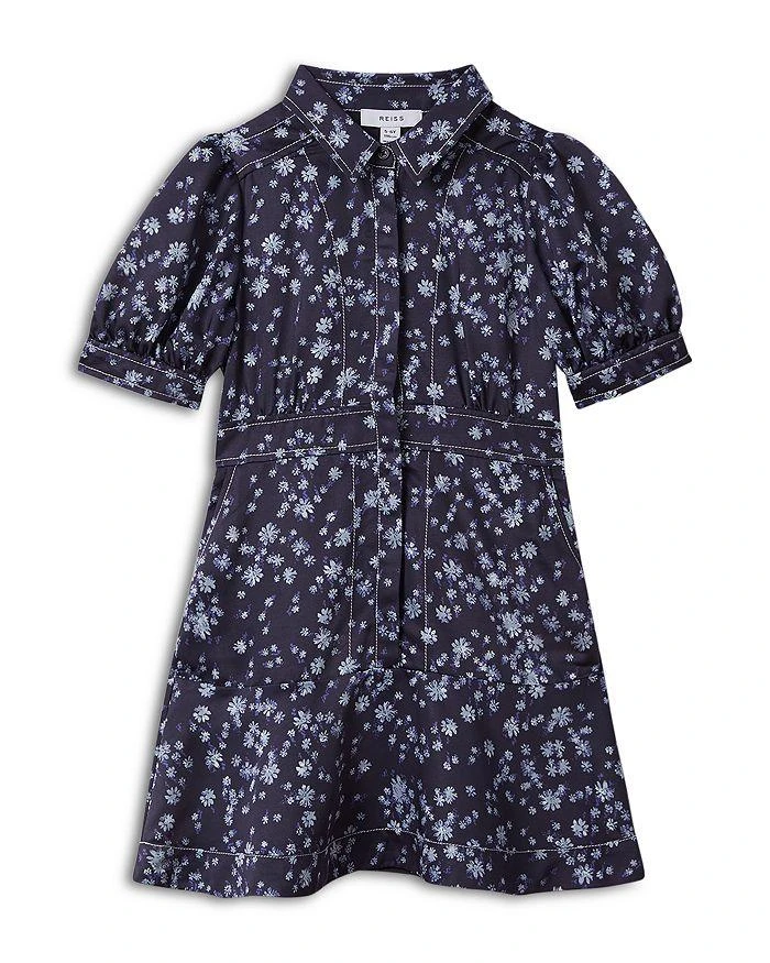 商品REISS|Girls' Joanna Floral Shirt Dress - Little Kid, Big Kid,价格¥351,第1张图片