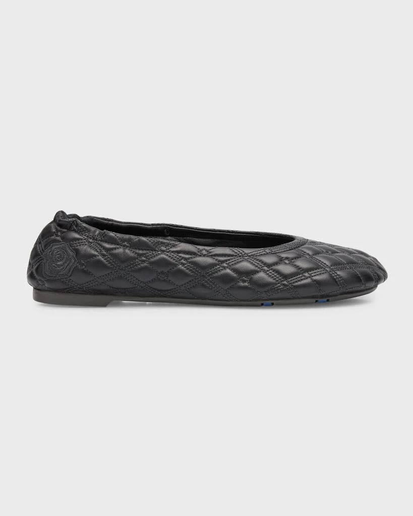 商品Burberry|Sadler Quilted Lambskin Ballerina Flats,价格¥6037,第1张图片