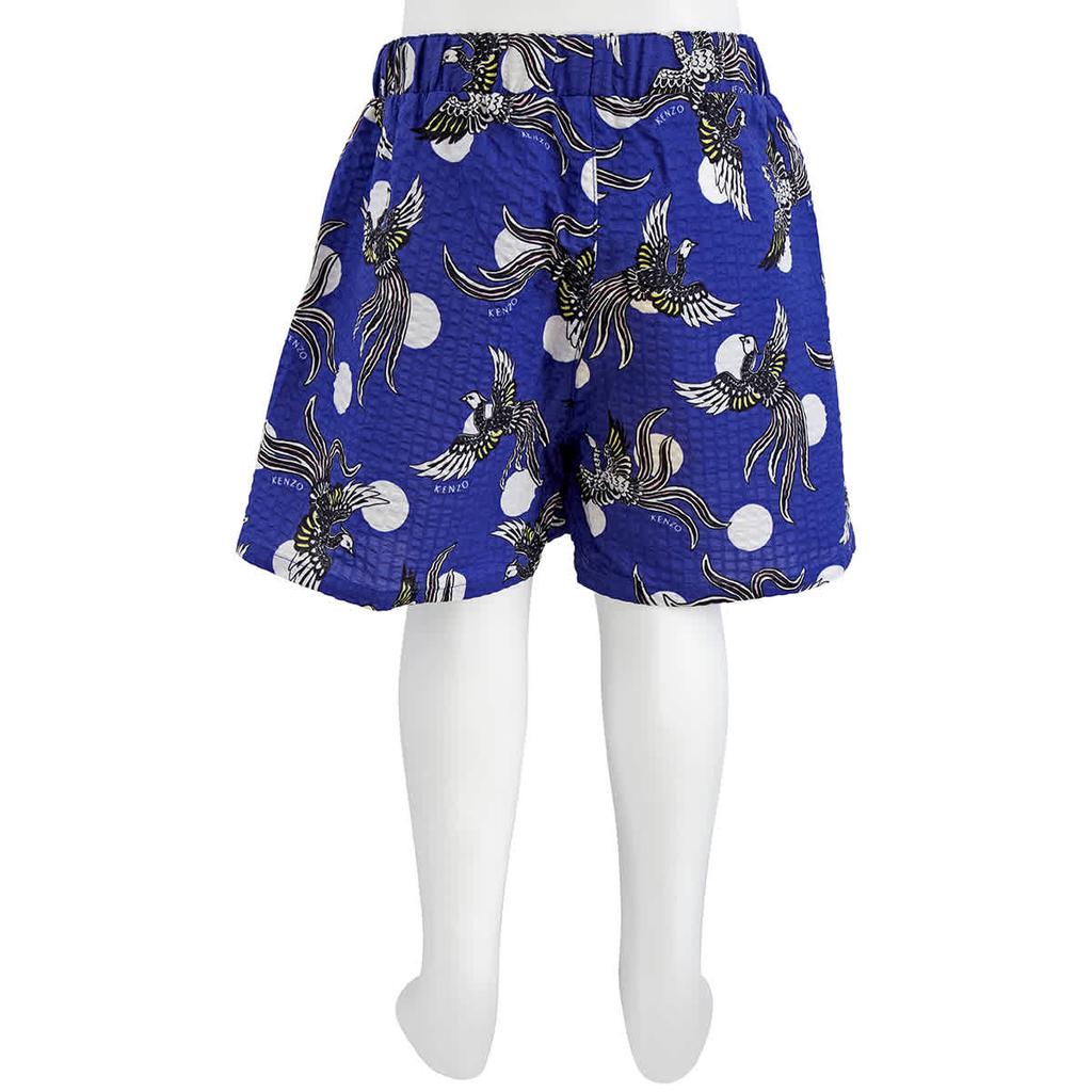 Kenzo Kids Blue Griffon-print Seersucker Shorts, Size 6Y商品第3张图片规格展示