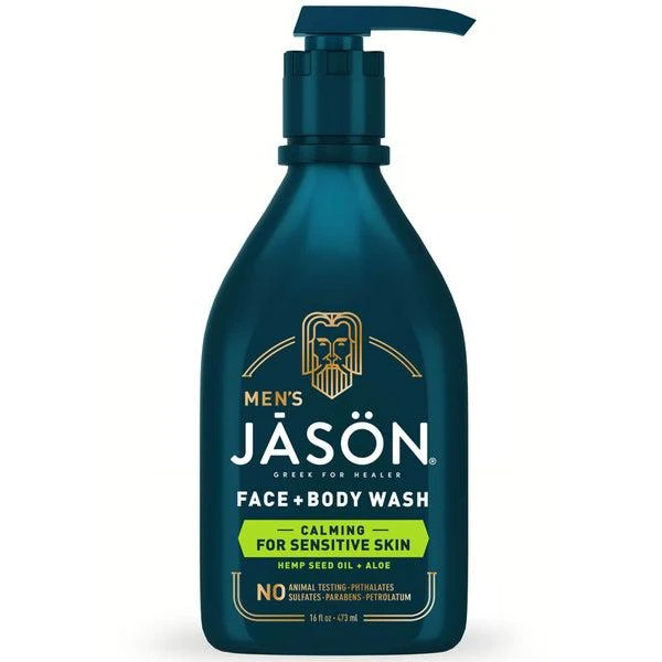 商品JASON|JASON Men's Calming Face and Body Wash 473ml,价格¥112,第1张图片