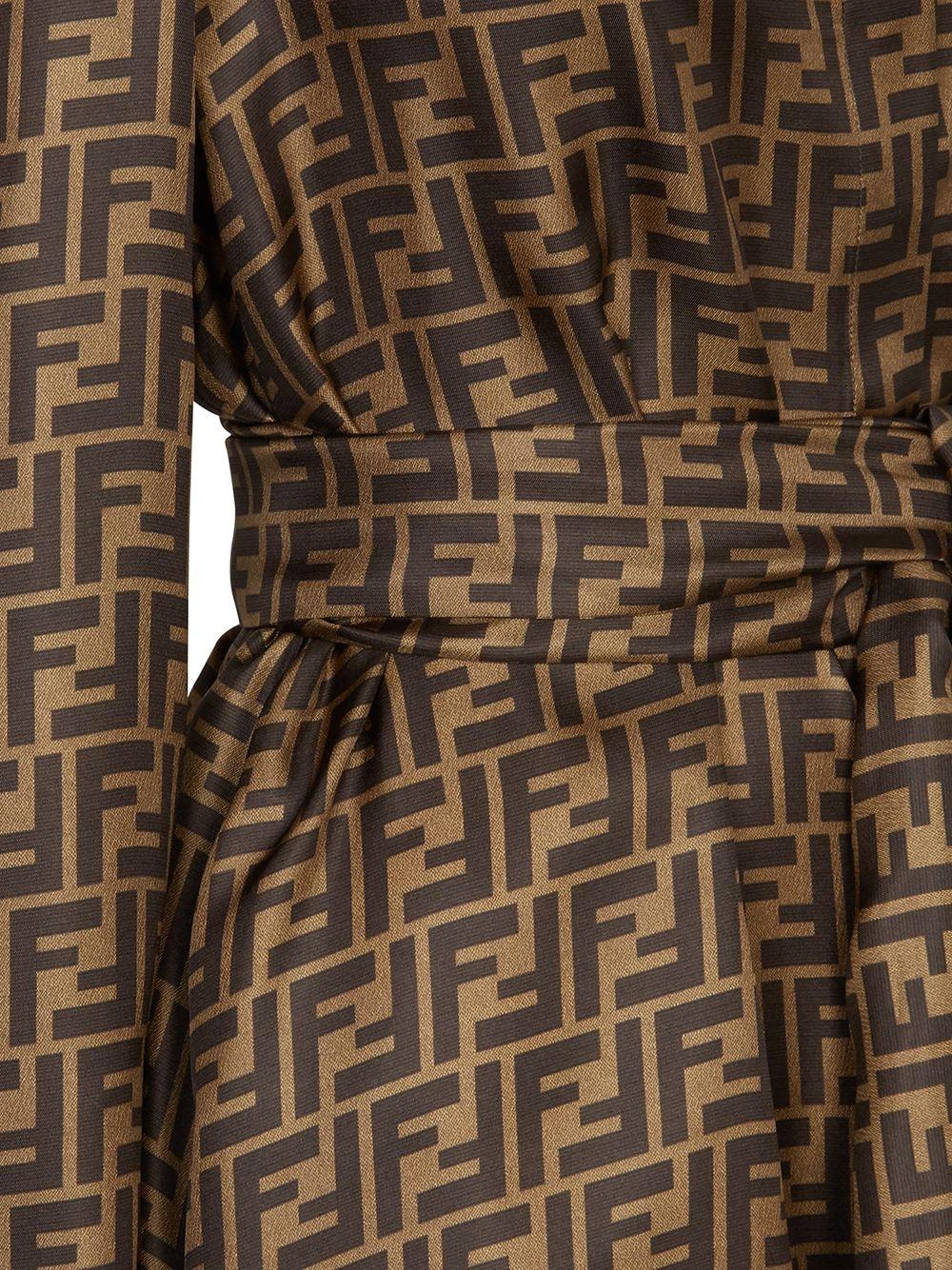 商品Fendi|Fendi 女士连衣裙 FDB613A8G3F1440 棕色,价格¥18623,第3张图片详细描述