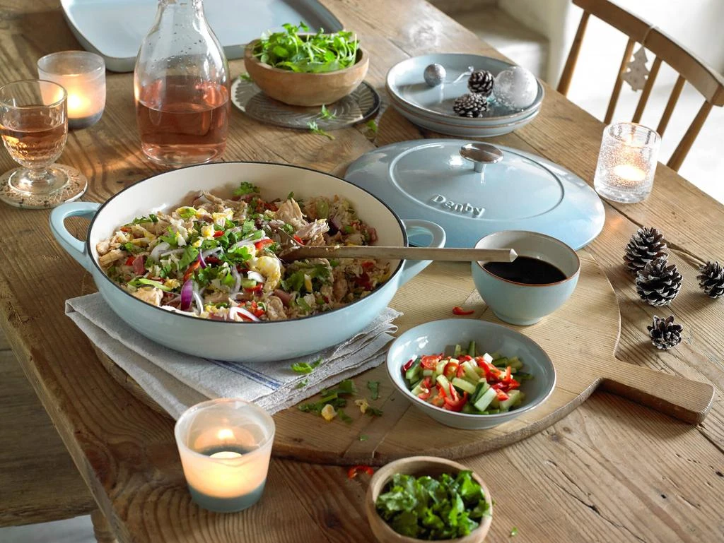 商品Denby|Denby pavilion cast iron 30cm shallow casserole,价格¥1594,第2张图片详细描述