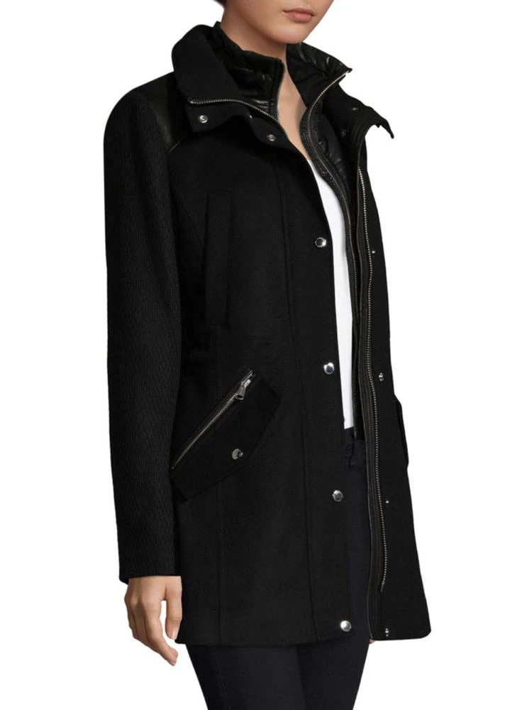 商品Andrew Marc|Hooded Wool Dyed Fur-Trim Parka,价格¥2385,第3张图片详细描述