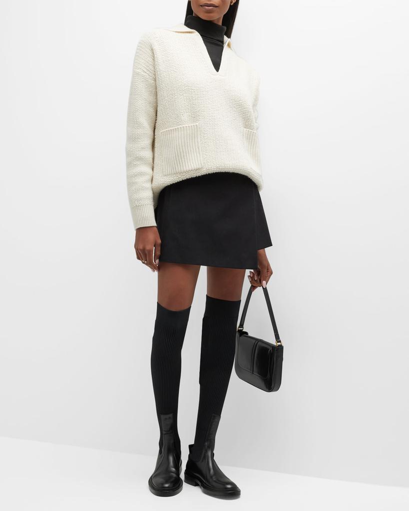 商品Lisa Yang|Denise Cashmere Open-Collar Pullover Sweater,价格¥6997,第5张图片详细描述