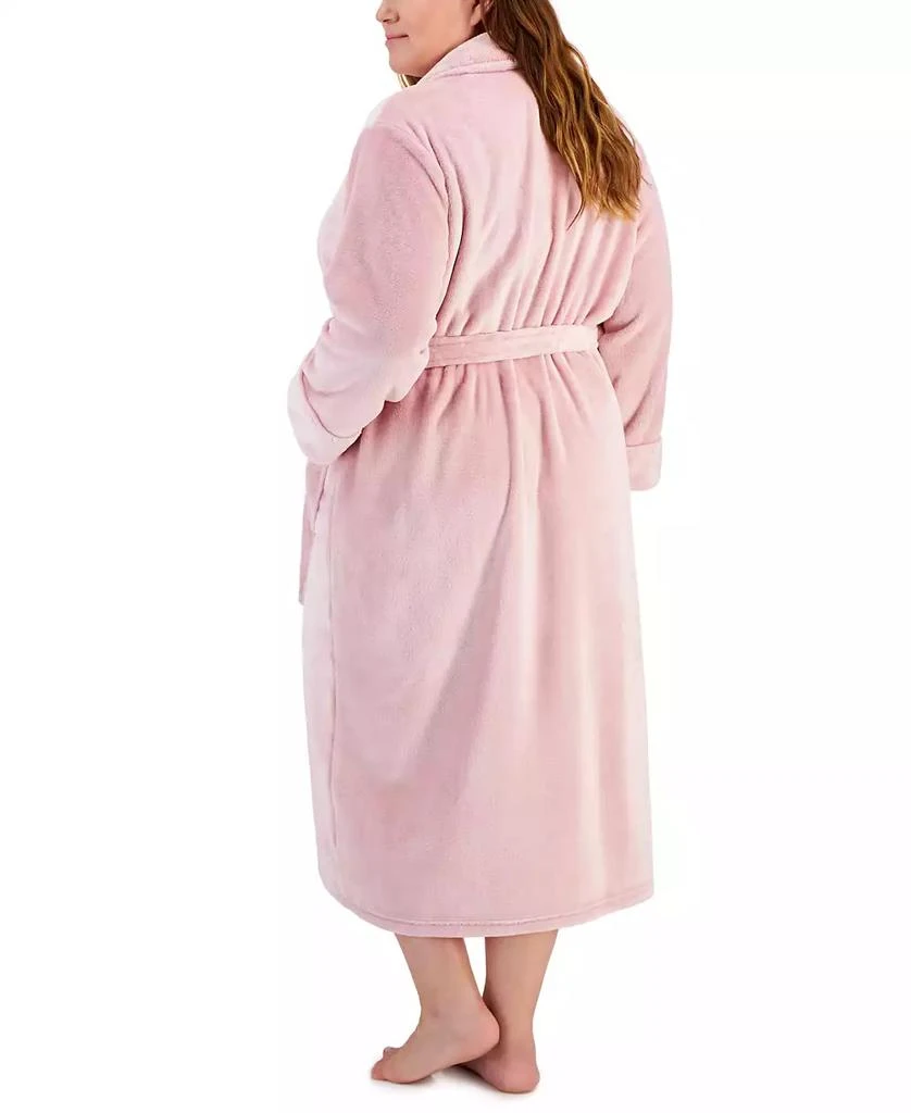 商品Charter Club|Plus Size Plush Knit Shine Robe, Created for Macy's,价格¥149,第2张图片详细描述