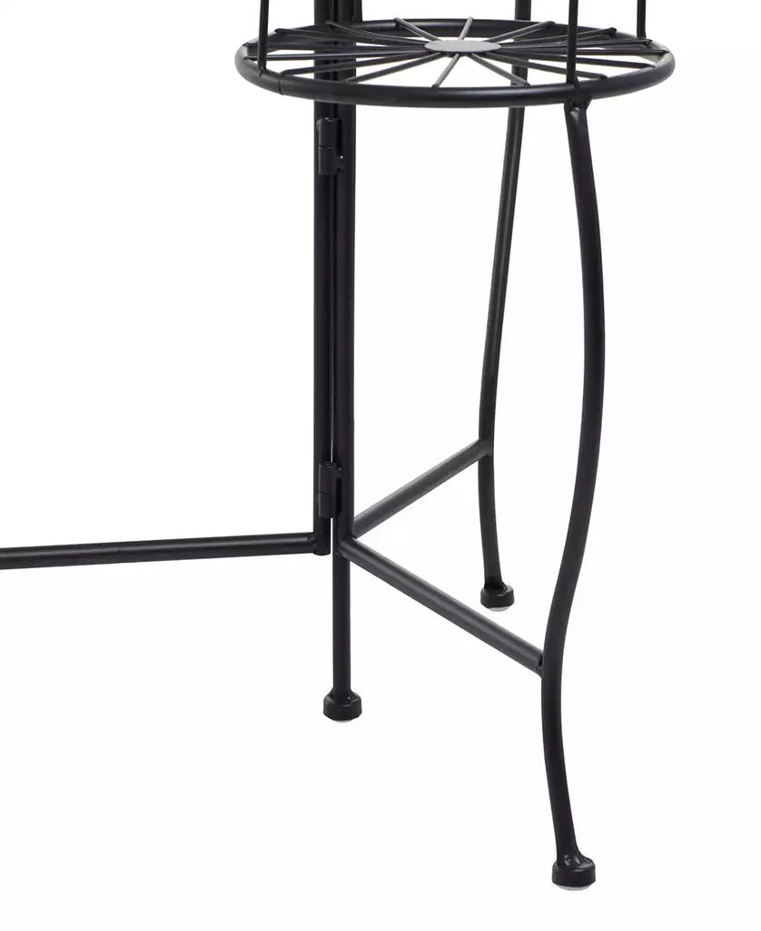 商品Rosemary Lane|Black Metal Indoor Outdoor 3 Tier Starburst Plant Stand,价格¥478,第4张图片详细描述