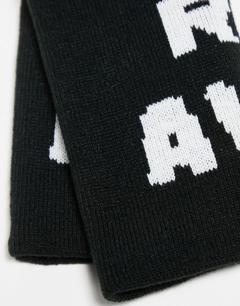 商品COLLUSION|COLLUSION Unisex skater beanie with graphic knit in black,价格¥48,第3张图片详细描述