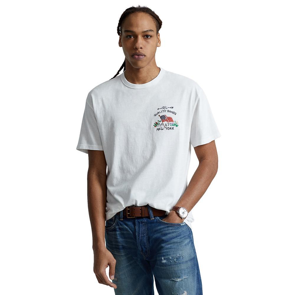 商品Ralph Lauren|Men's Classic-Fit Flag Jersey T-Shirt,价格¥359,第1张图片