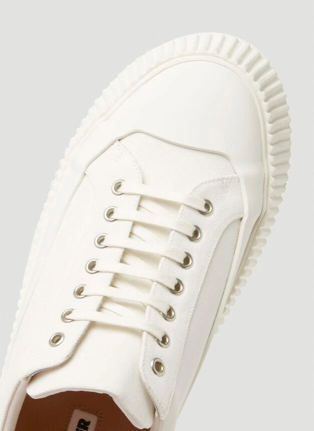 商品Jil Sander|Recycled Canvas Platform Sneakers in White,价格¥4799,第5张图片详细描述