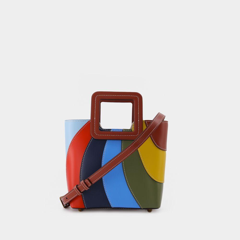 商品Staud|Riviera Shirley Mini Bag in Rainbow Leather,价格¥1908,第5张图片详细描述