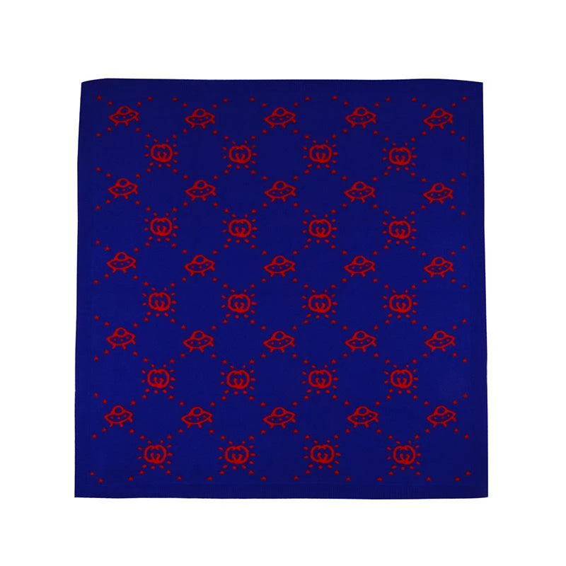 商品Gucci|大童款藏蓝色围巾【香港仓极速发货】,价格¥3608,第1张图片
