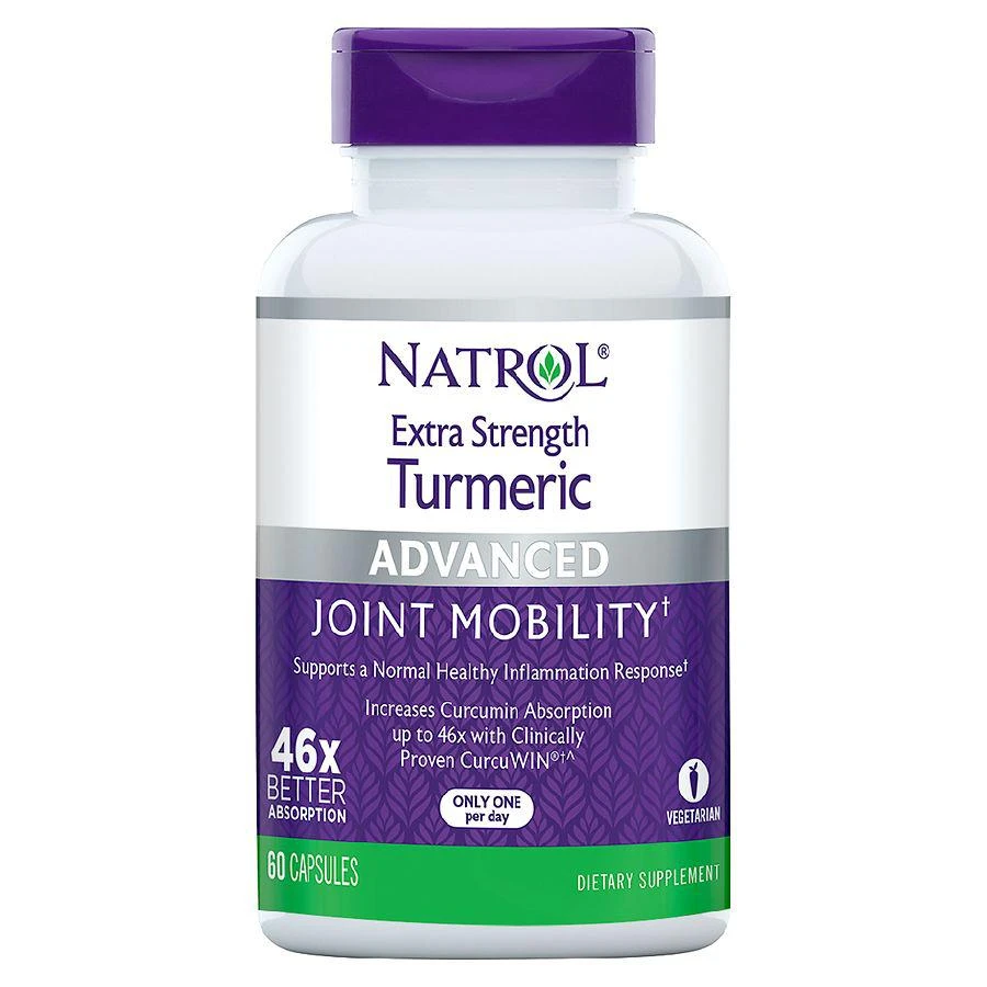 商品Natrol|Extra Strength, High Absorption, Advanced Joint Mobility Turmeric Capsules,价格¥74,第1张图片
