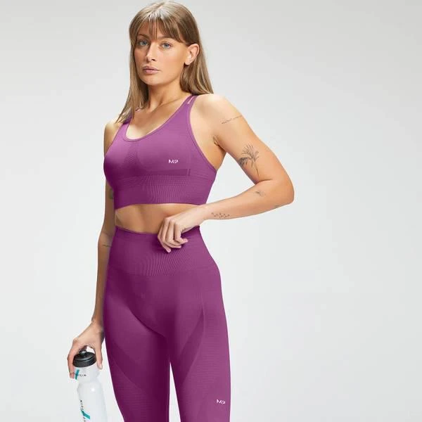 商品Myprotein|MP Women's Tempo Seamless Sports Bra - Purple,价格¥174,第1张图片