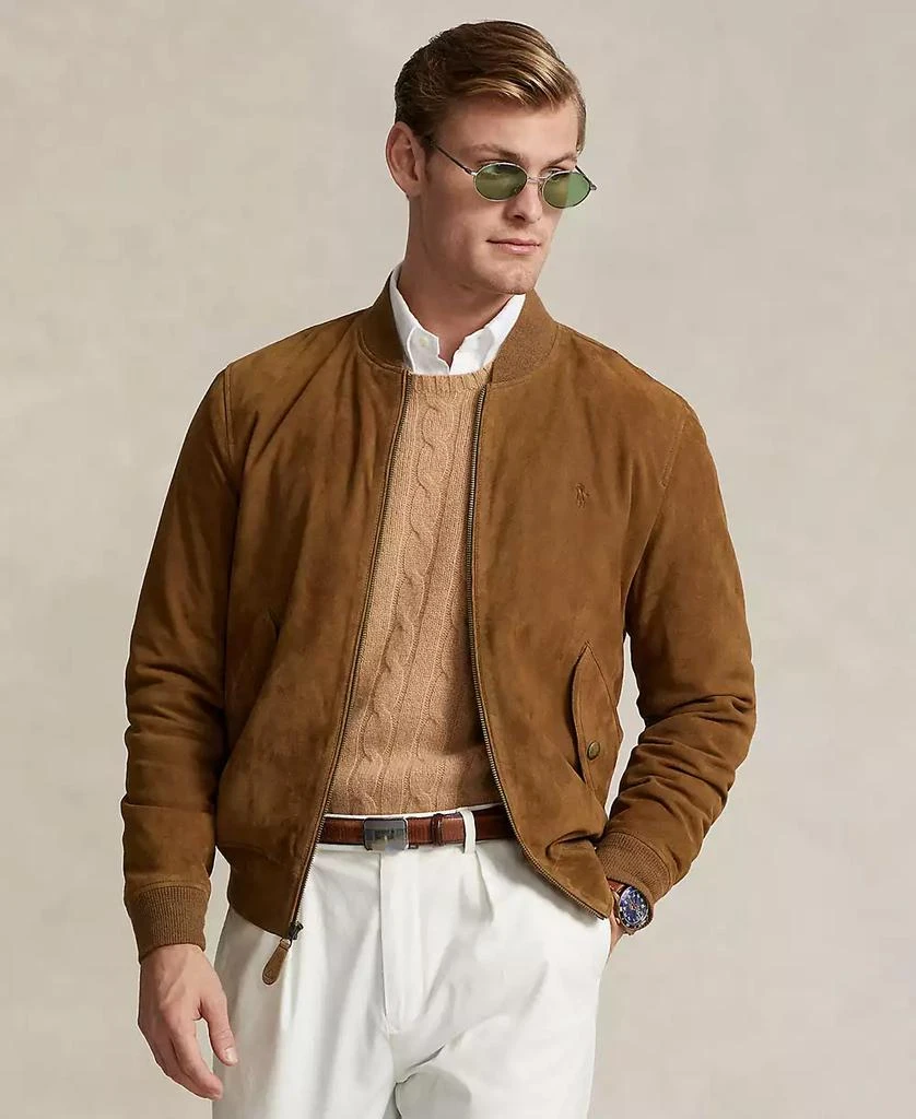 商品Ralph Lauren|Men's Suede Bomber Jacket,价格¥5968,第3张图片详细描述