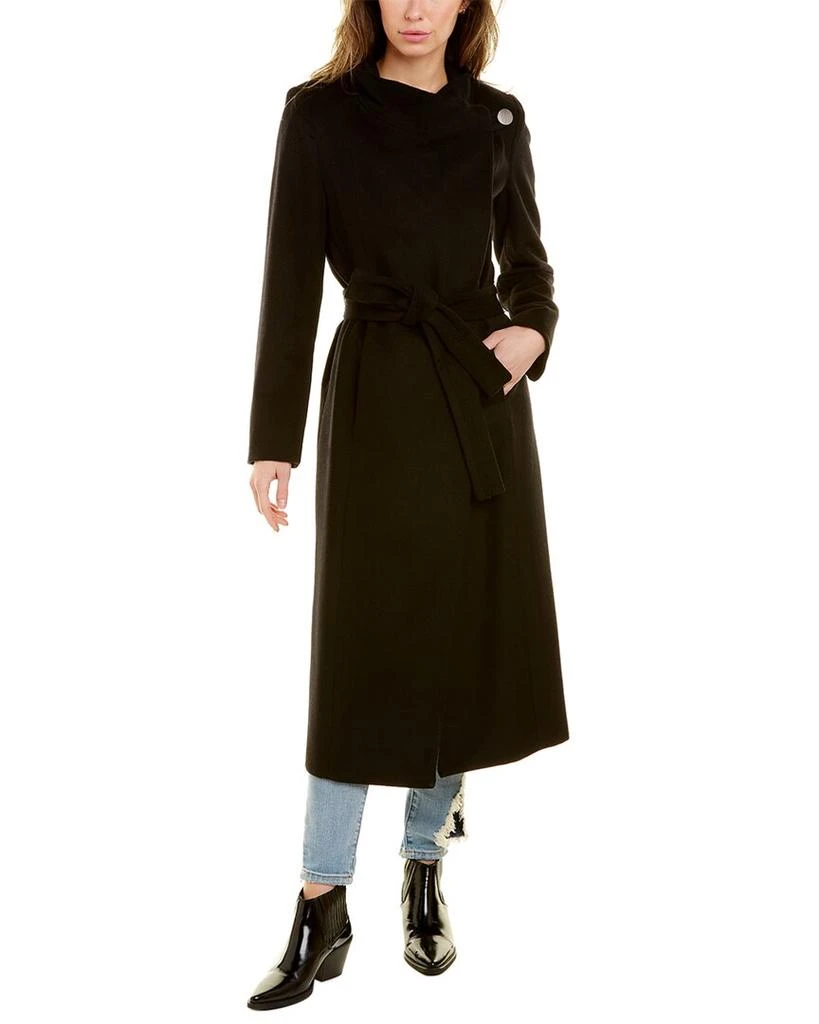 商品Kenneth Cole|Kenneth Cole Wool-Blend Belted Maxi Coat,价格¥638,第3张图片详细描述