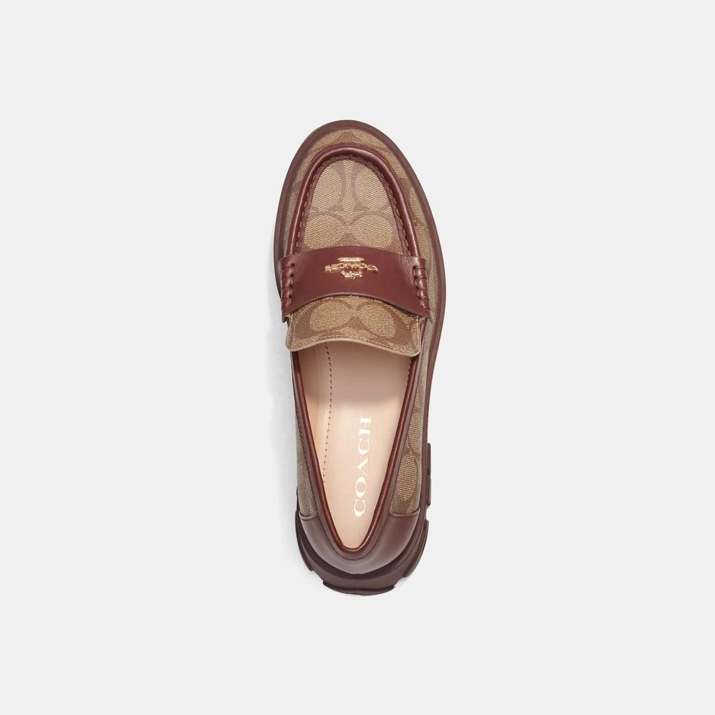 商品Coach|Ruthie Loafer In Signature Canvas,价格¥1672,第2张图片详细描述