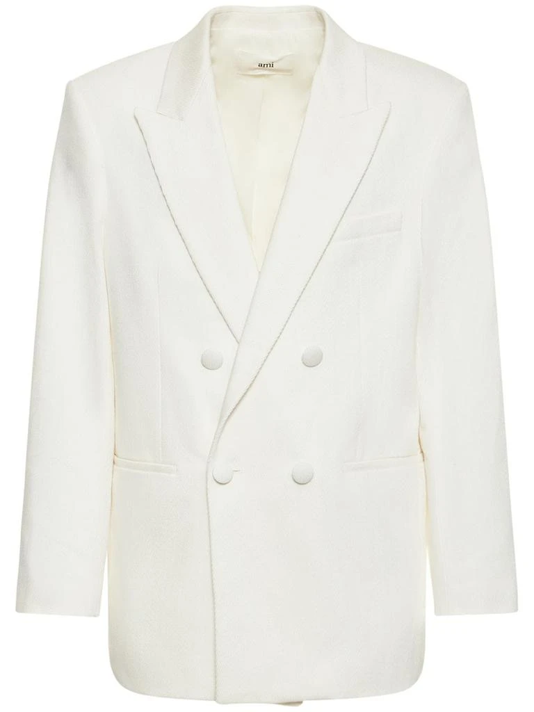 商品AMI|Double Breast Cotton Blazer,价格¥3924,第1张图片