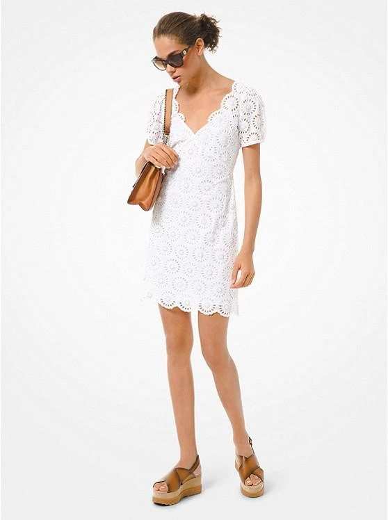 商品Michael Kors|Embellished Broderie Anglaise Cotton Dress,价格¥1779,第1张图片