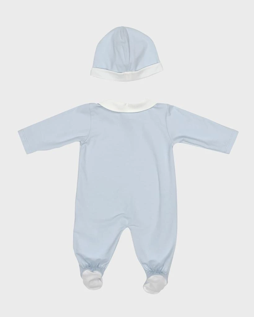 商品Fendi|Boy's Logo-Print Dream Big Footie W/ Hat Set, Size Newborn-6M,价格¥1933,第2张图片详细描述