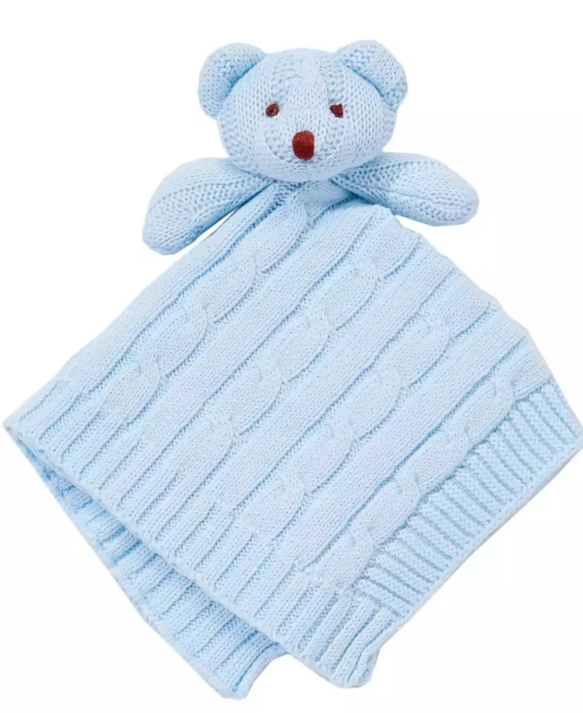 商品Baby Mode Signature|3 Stories Trading Cable Knit Baby Blanket Gift Set,价格¥374,第4张图片详细描述
