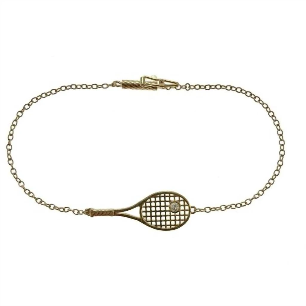 商品Love Love Tennis|Love Love Tennis - Women's Racket Diamond Ball Tennis Bracelet,价格¥9421,第1张图片