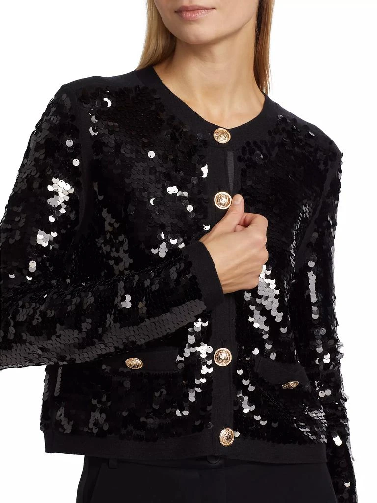 Iman Sequined Button-Down Cardigan 商品