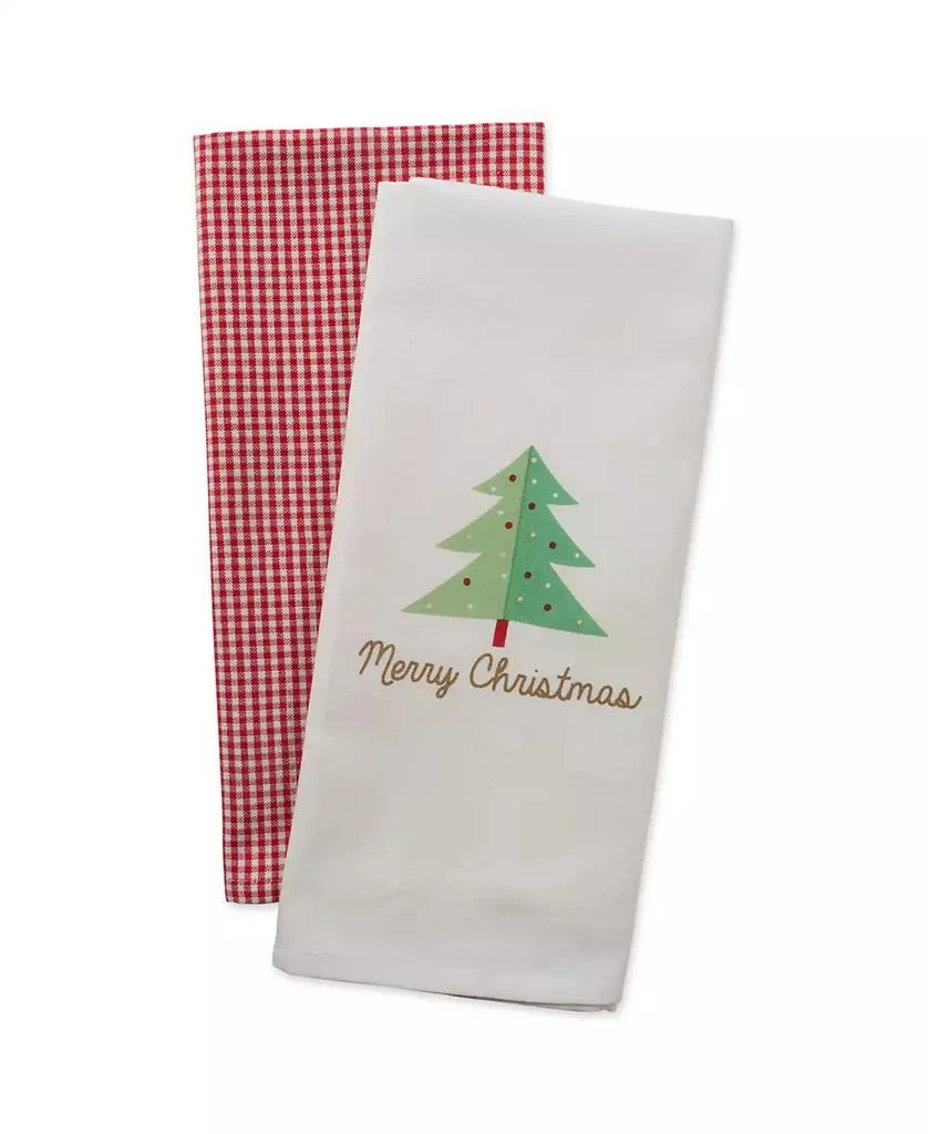 商品Design Imports|Check Merry Christmas Dishtowel Set,价格¥100,第2张图片详细描述