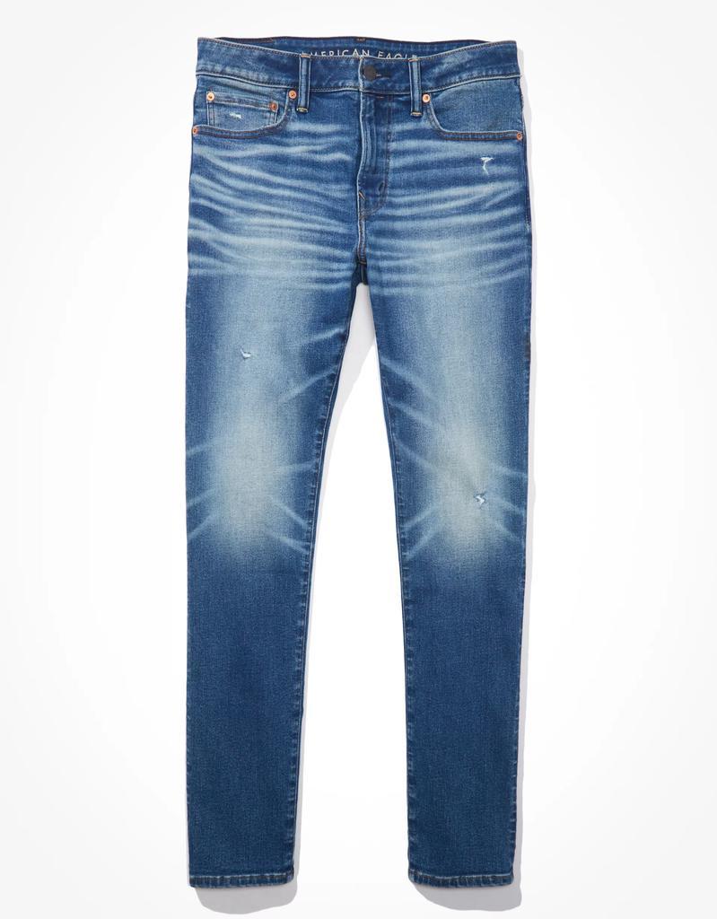 商品AE|AE AirFlex 360 Distressed Athletic Skinny Jean,价格¥177,第6张图片详细描述