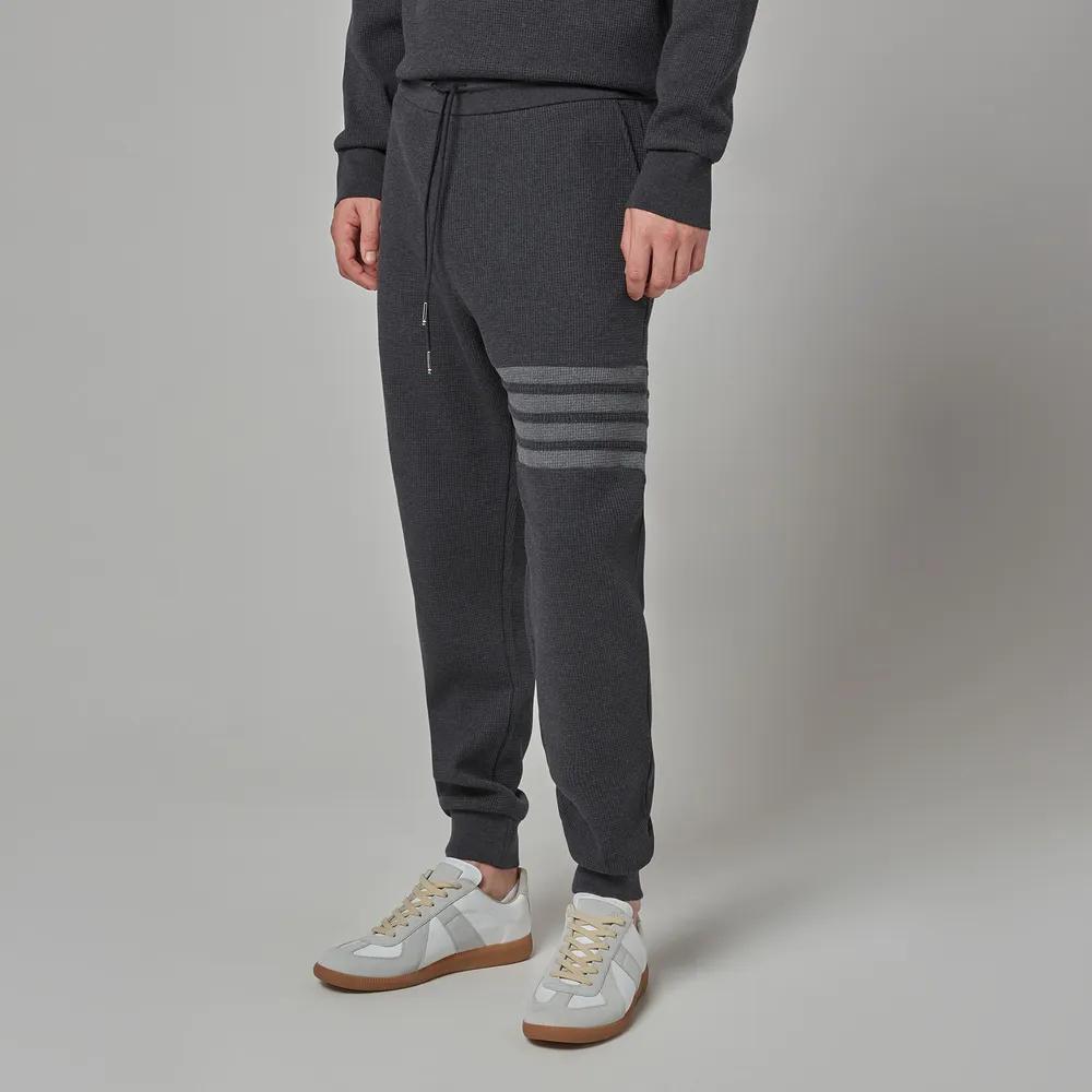 Thom Browne Men's Four-Bar Waffle Knit Sweatpants商品第1张图片规格展示