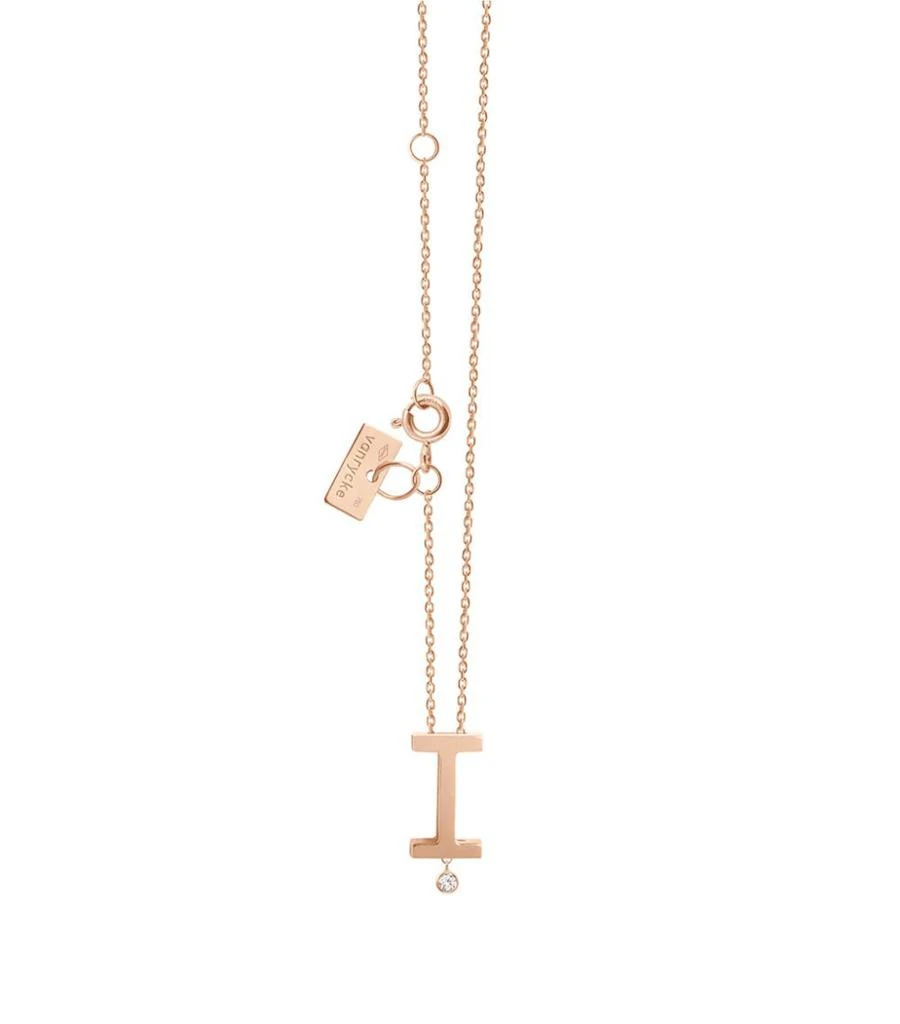 商品Vanrycke|Rose Gold and Diamond Abécédaire Letter I Necklace,价格¥6561,第3张图片详细描述