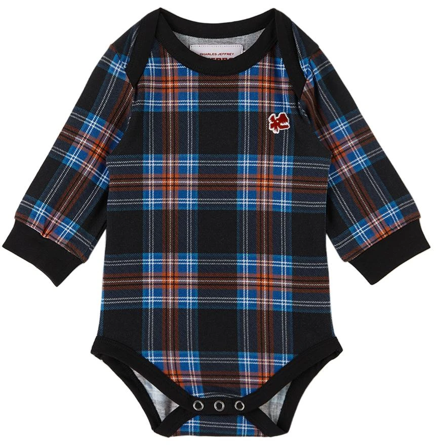 商品Charles Jeffrey Loverboy|SSENSE Exclusive Baby Multicolor Tartan Romper,价格¥260,第1张图片