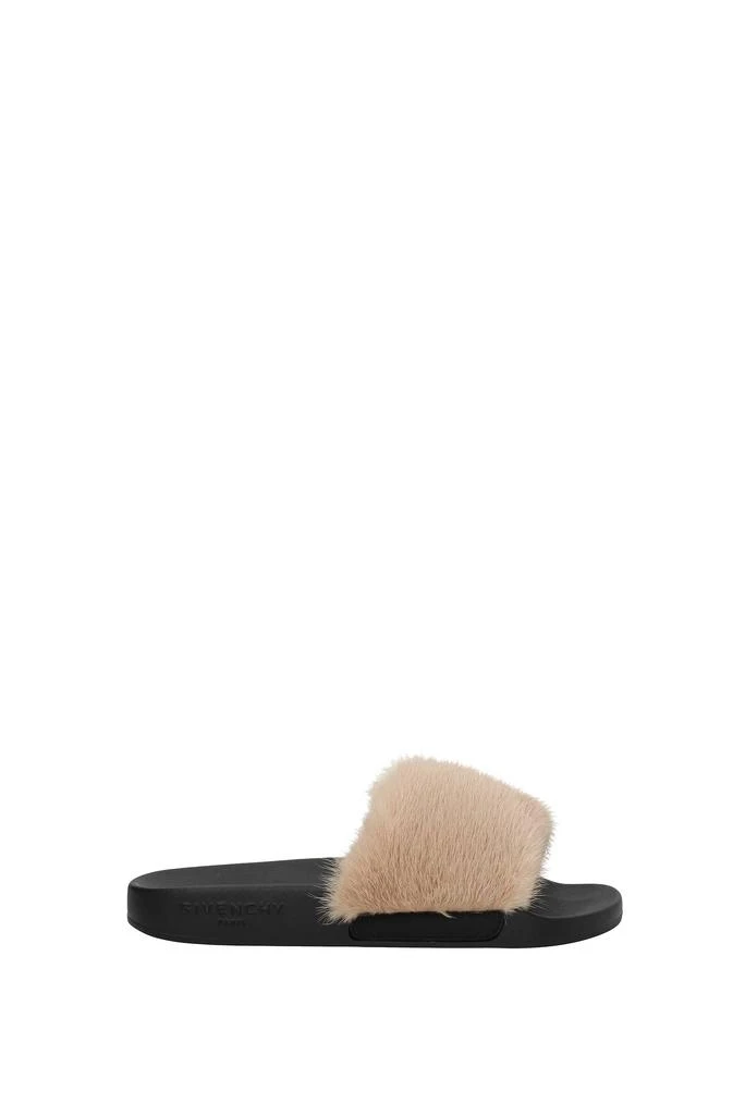 商品Givenchy|Slippers and clogs Fur Pink Pink Powder,价格¥1950,第1张图片