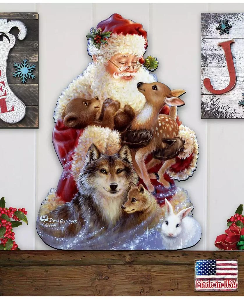 by Dona Gelsinger Santa Little Friends Wall and Door Hanger 商品