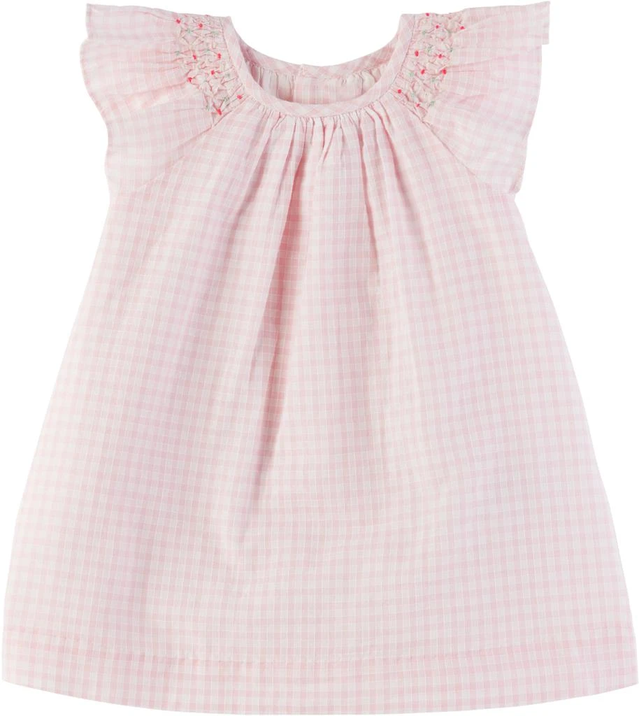 商品Bonpoint|Baby Pink & White Carmella Dress,价格¥1180,第1张图片