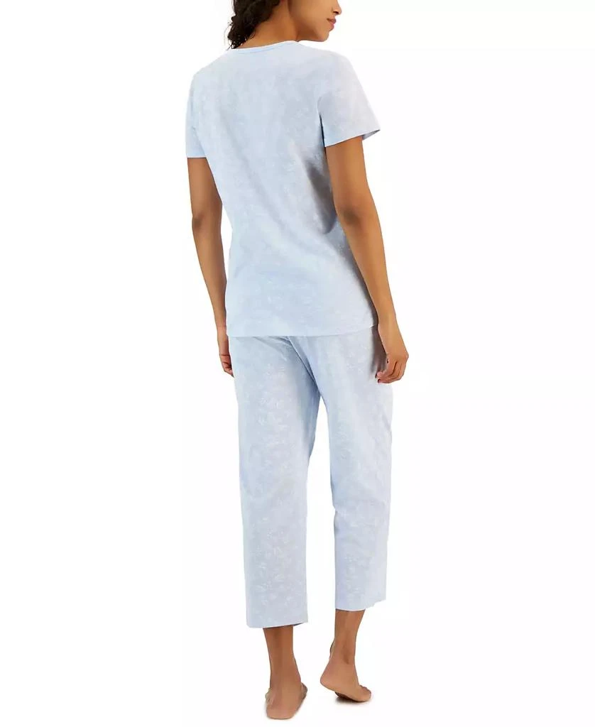 商品Charter Club|Women's 2-Pc. Cotton Printed Cropped Pajamas Set, Created for Macy's,价格¥113,第2张图片详细描述