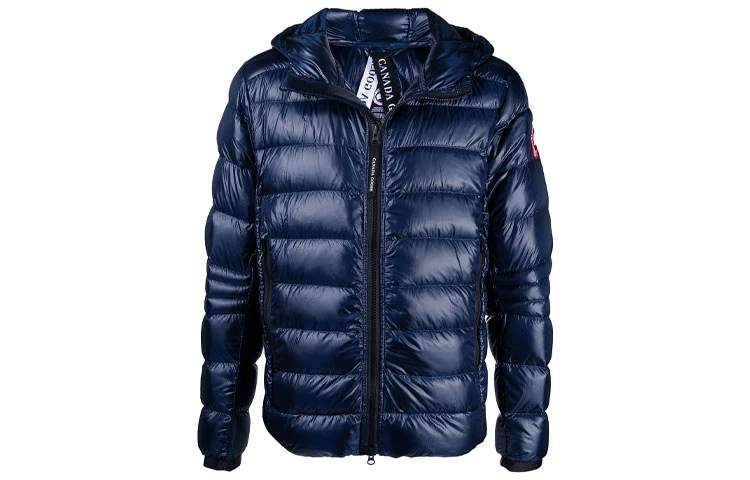 商品[国内直发] Canada Goose|加拿大鹅  Crofton系列 Crofton系列徽标Logo纯色绗缝连帽羽绒服 冬季 男款 蔚洋蓝,价格¥7147,第3张图片详细描述