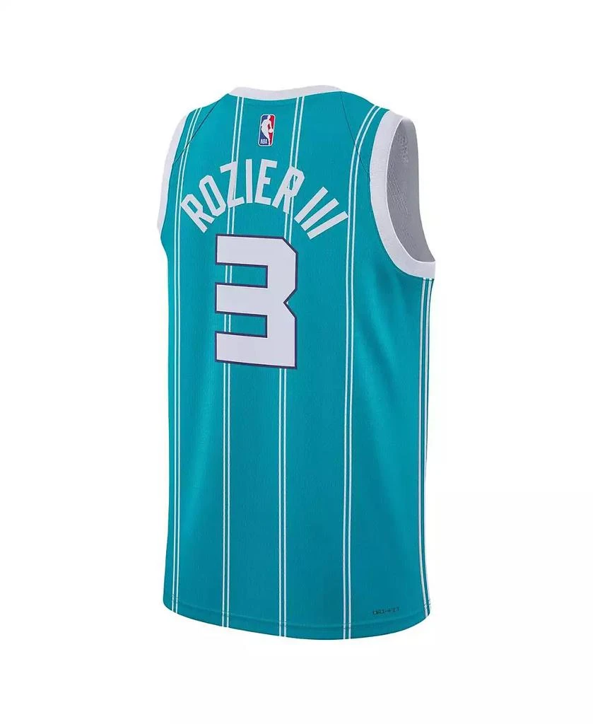 商品Jordan|Men's and Women's Terry Rozier Teal Charlotte Hornets Swingman Jersey - Icon Edition,价格¥890,第2张图片详细描述