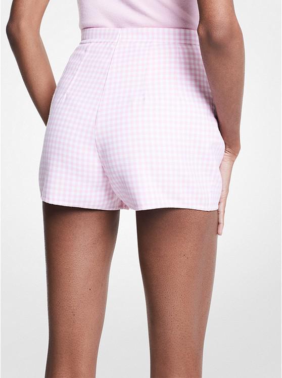 Gingham Double Face Wool Shorts商品第2张图片规格展示