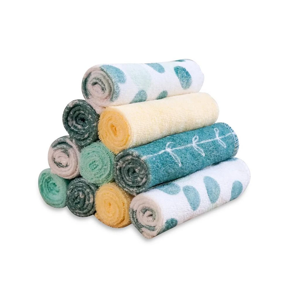 商品Spasilk|Baby Washcloth Set for Newborn Boys and Girls, Terry Cotton Wipes,价格¥75,第1张图片