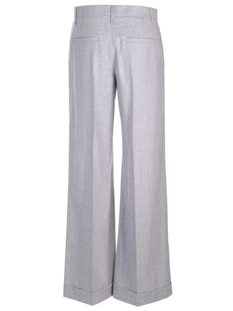 商品Brunello Cucinelli|Brunello Cucinelli High-Waist Wide-Leg Trousers,价格¥5445-¥6596,第2张图片详细描述
