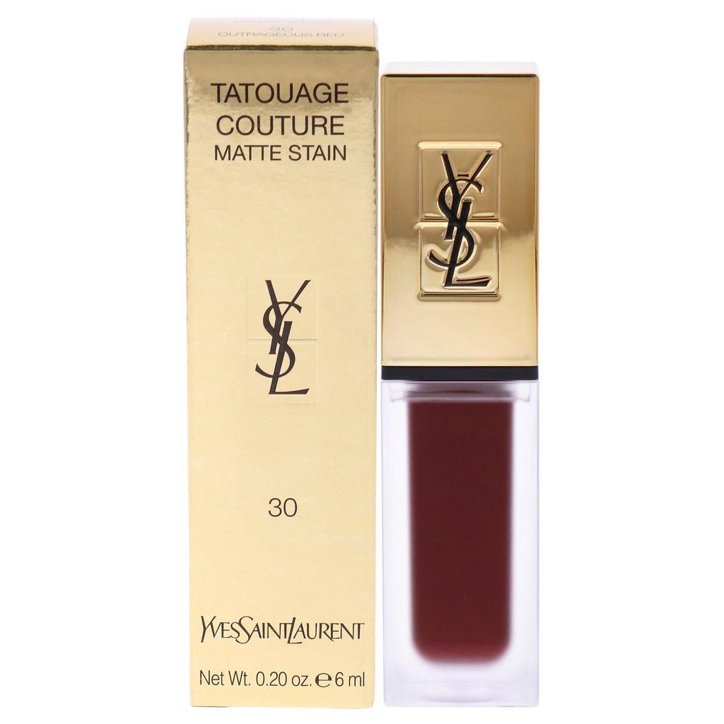 商品Yves Saint Laurent|Tatouage Couture Liquid Matte Lip Stain - 30 Outrageous Red by Yves Saint Laurent for Women - 0.2 oz Lip Gloss,价格¥302,第1张图片