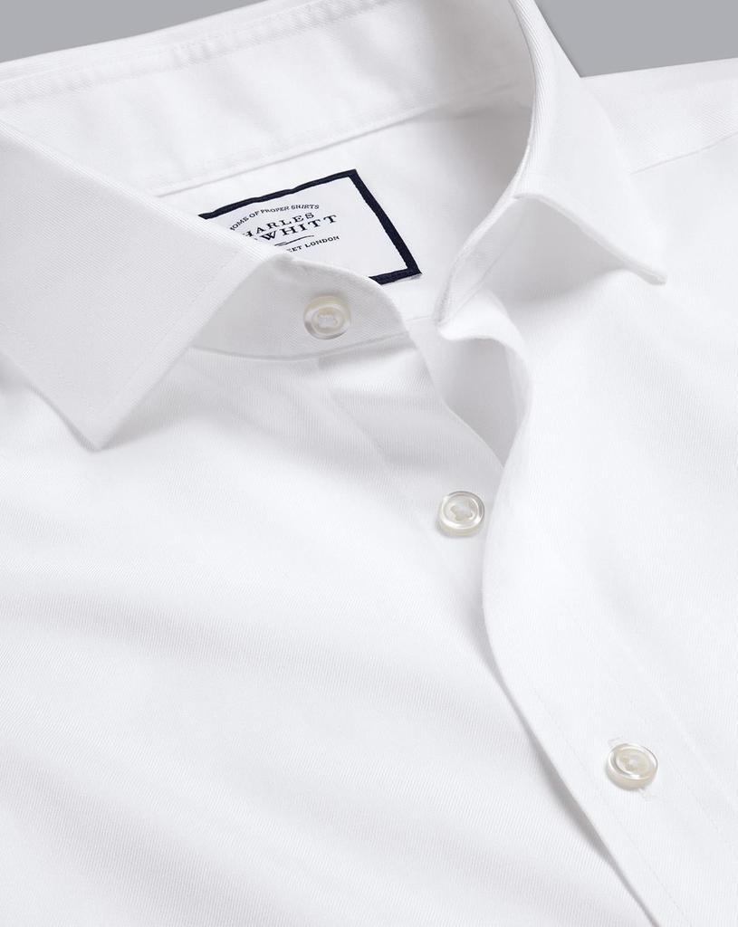 商品Charles Tyrwhitt|Non-Iron Twill Cutaway Slim Fit Shirt,价格¥368,第7张图片详细描述