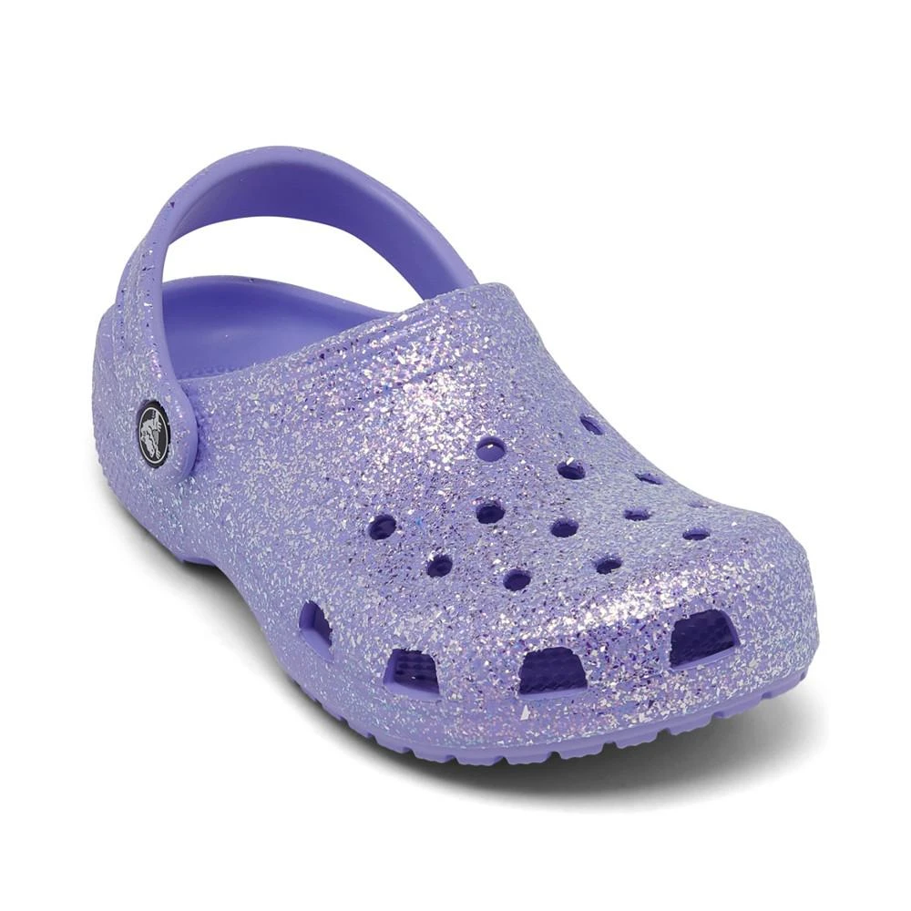 商品Crocs|Little Girls Classic Glitter Clogs from Finish Line,价格¥226,第1张图片