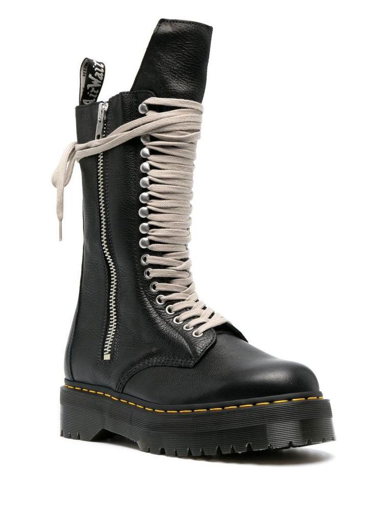商品Rick Owens|RICK OWENS X DR MARTENS Lace-up boot in leather,价格¥2566,第5张图片详细描述