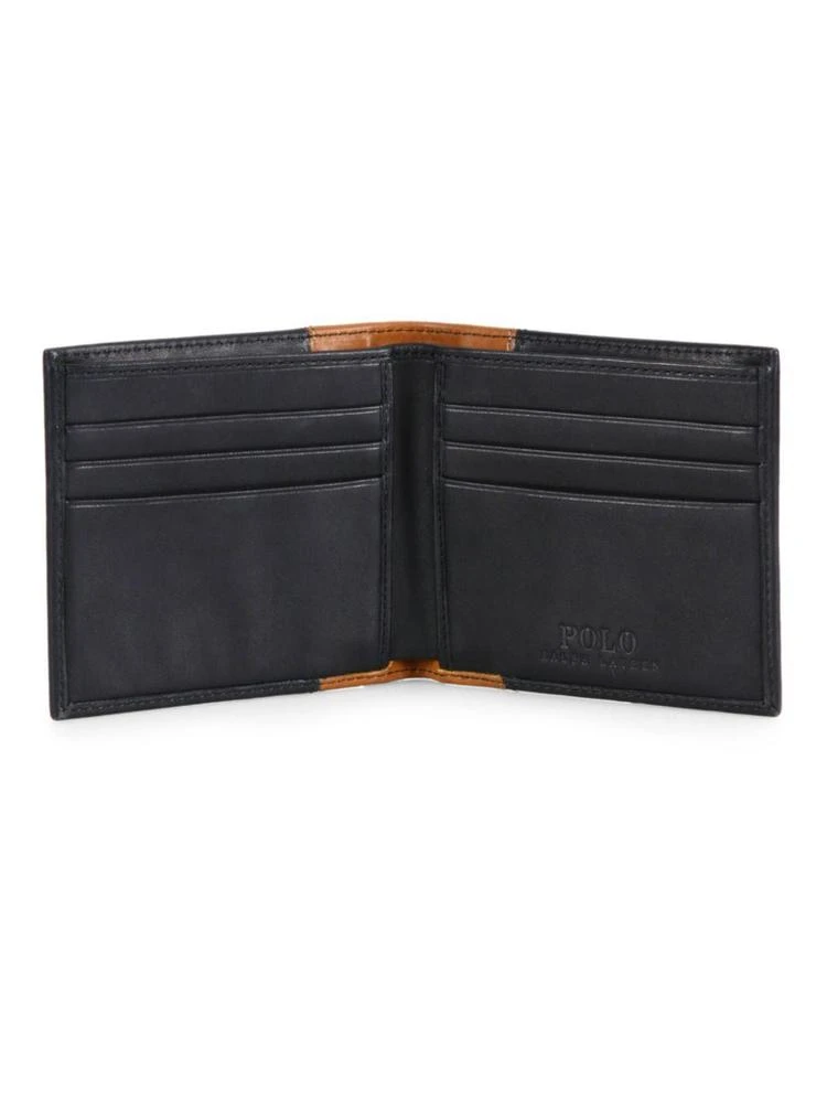 商品Ralph Lauren|Two-Tone Leather Wallet,价格¥576,第2张图片详细描述