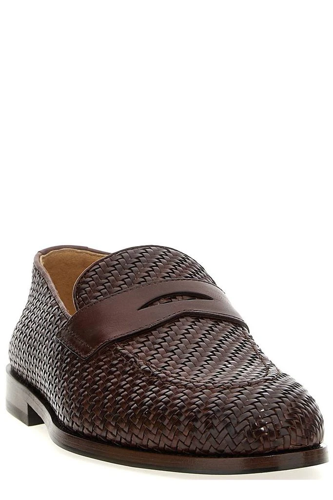 商品Brunello Cucinelli|Brunello Cucinelli Braided Penny Loafers,价格¥9980,第2张图片详细描述