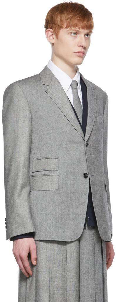 商品Thom Browne|SSENSE Exclusive Gray Wool Blazer,价格¥5299,第2张图片详细描述