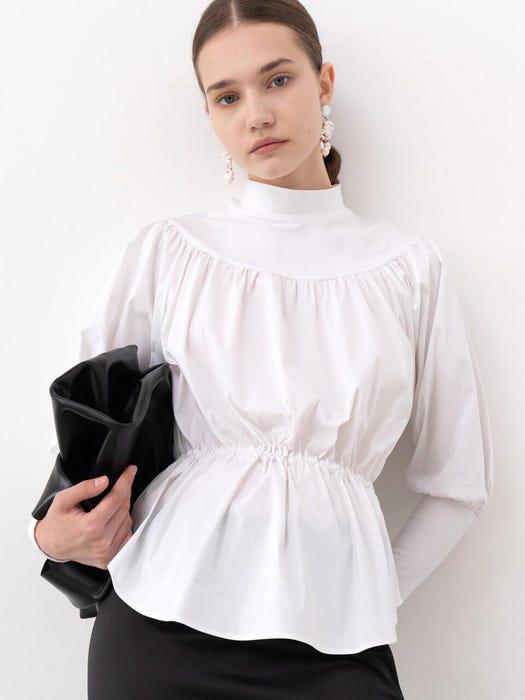 商品MOONTAN|New Gathered-York Shirt_White,价格¥1339,第5张图片详细描述