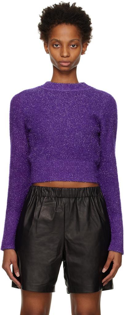 商品AMI|Purple Shinny Sweater,价格¥3135,第1张图片
