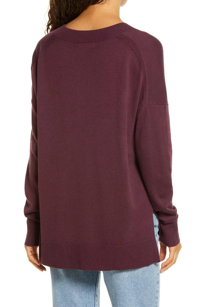 商品Chelsea28|Oversize V-Neck High/Low Sweater,价格¥75,第2张图片详细描述